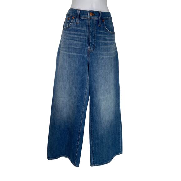 Madewell Denim - Madewell Wide Leg Cropped Jeans Size 28